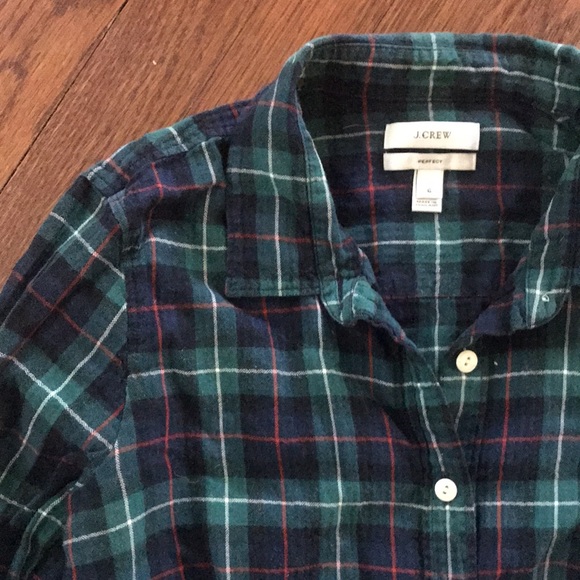 J. Crew plaid women’s top. - Picture 2 of 4
